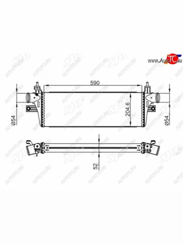 Интеркулер TOYOTA HILUX REVO 15- SAT ST-179400L110