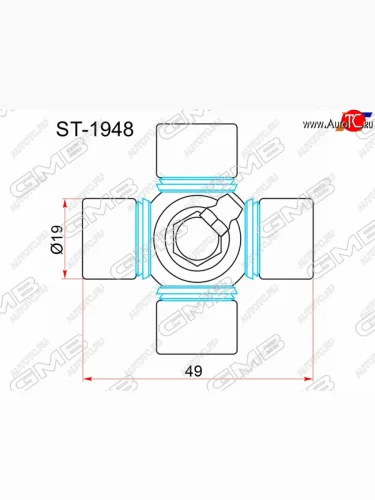 Крестовина рулевого вала GMB ST-1948