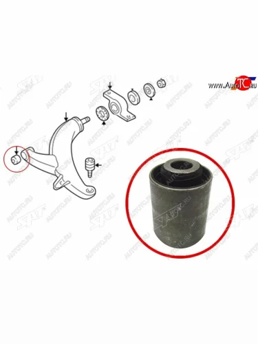 Сайлентблок Mazda 6 07-12  Subaru Forester 97-08  Impreza 92-07  Legacy 89-03  Outback 94-03 (Пе SAT ST-20201-FC020