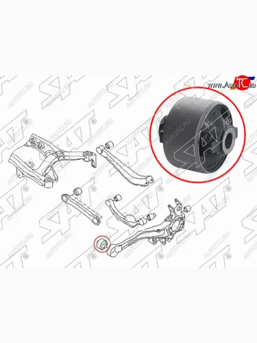 Сайлентблок Subaru Legacy 98-09  Outback 98-09  Legacy B4 98-03 SAT ST-20254-AE050