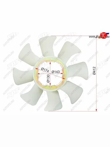 Крыльчатка вентилятора NISSAN ATLAS F23, CONDOR, CARAVAN E24, URVAN E24 TD27 SAT ST-21060-2T700