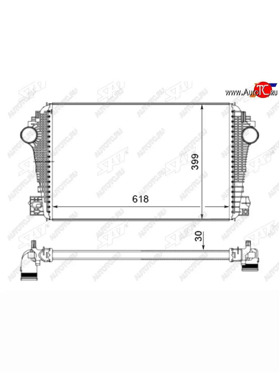Интеркулер VOLKSWAGEN AMOROK 09- SAT ST-211-0016  в Самаре Самарской области