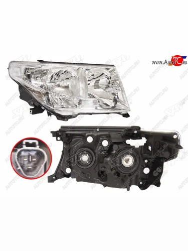 Фара Toyota Land Cruiser (J200) 07-12 (Справа Галоген С электрокорректором) SAT ST-212-11M1R-LD-E