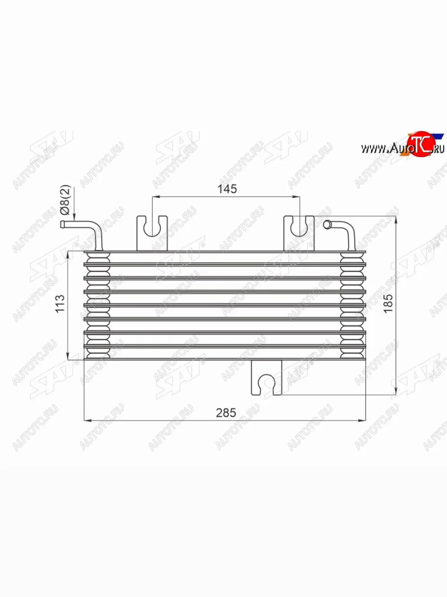 Радиатор охлаждения CVT NISSAN QASHQAI 06-13 SAT ST-21606-JD30D  в Керчи Республика Крым
