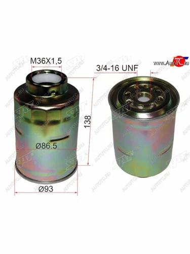 Фильтр топливный TOYOTA LAND CRUISER  90-PRADO 90120 96-DYNA TOYOACE 83- DIESEL SAT ST-23303-64010