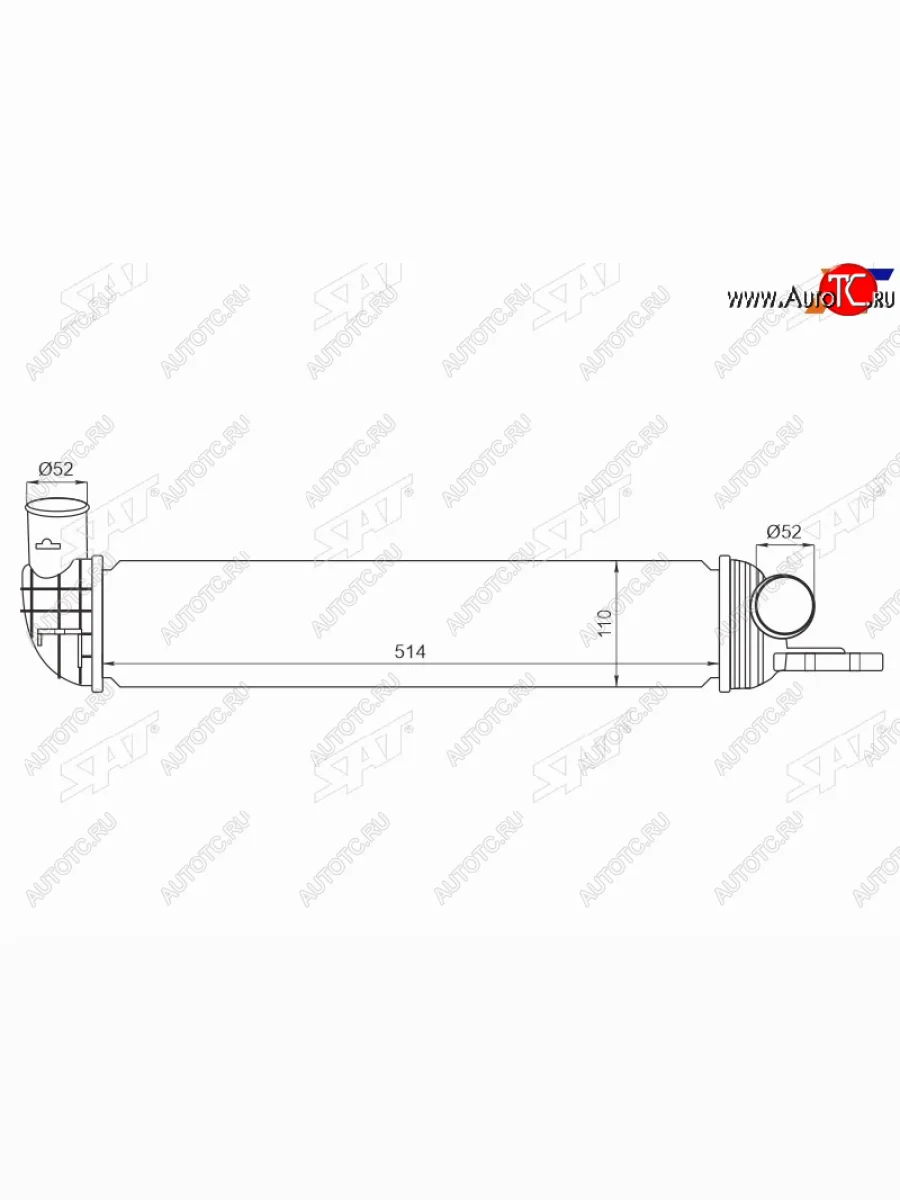 Интеркулер SSANG YONG NEWACTYONKORANDO 2.0XDi 12- SAT ST-2371034100  в Самаре Самарской области