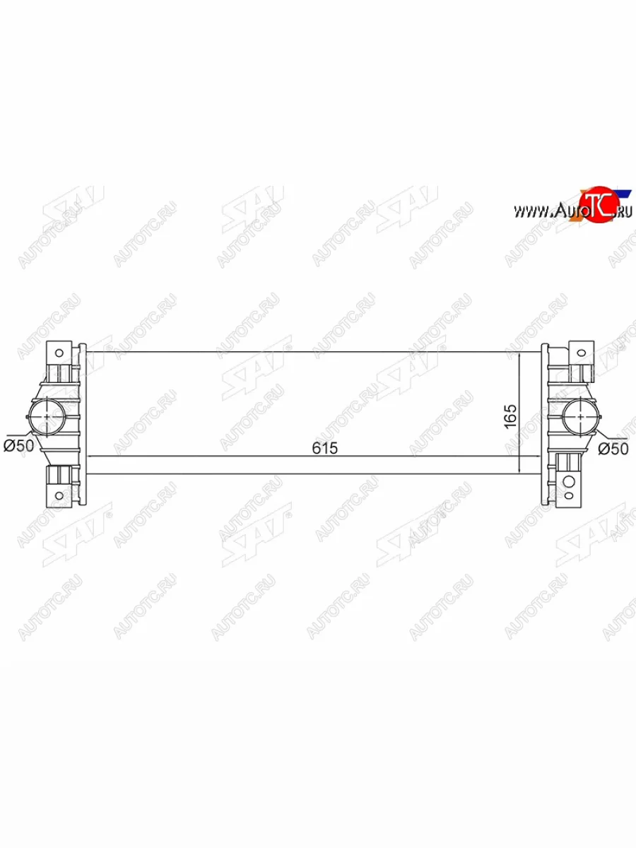 Интеркулер SSANG YONG ACTYONKYRON 2.0Xdi 05- SAT ST-23711-09050  в Самаре Самарской области