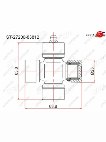 Крестовина SUZUKI GRAND VITARA 98-06VITARA 89-98 SAT ST-27200-83812