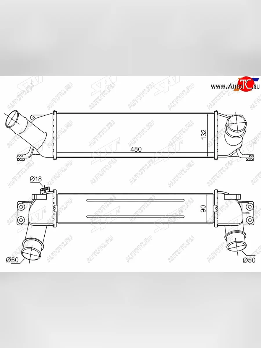 Интеркулер HYUNDAI STAREXH1 07- SAT ST-28190-4A481  в Самаре Самарской области
