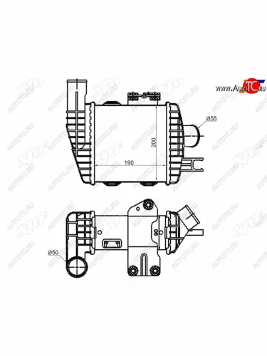 Интеркулер HYUNDAI TUCSON 04-09KIA SPORTAGE 04-09 SAT ST-28271-27250