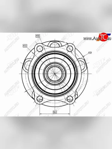 Ступичный узел задн. SUBARU FORESTER SH  IMPREZA GH3,GH7,GH8  LEGACY BM -11 SAT ST-28473-FG000
