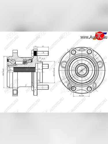 Ступичный узел задн. SUBARU LEGACYOUTBACK BLBPB13 03-09 SAT ST-28473-AG000