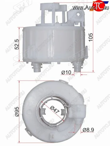 Фильтр топливный погружной HYUNDAI SOLARIS 10-IX35 10-KIA RIO 10-SORENTO 09- SAT ST-31112-1R000