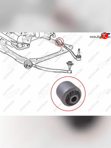 Сайлентблок BMW 5-Series 88-96  7-Series 86-94  X3 03-10  X5 99-06 SAT ST-31121124622