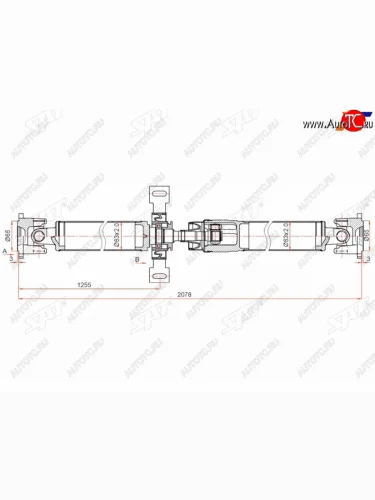 Вал карданный RENAULT DUSTER 10-KAPTUR 16- SAT ST-320003602R