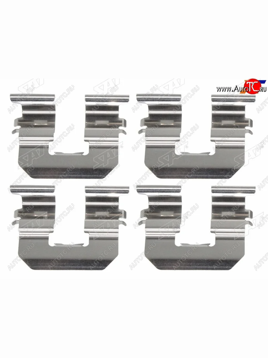 Комплект монтажный тормозных колодок RR HYUNDAI SOLARIS 10-ACCENT 11-19KIA RIO 10- SAT ST-349-0009  в Воронеже Воронежской области