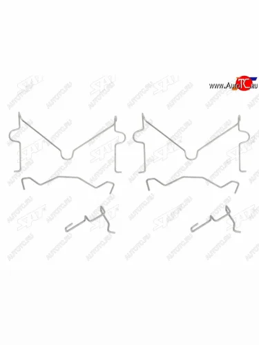 Комплект монтажный тормозных колодок RR MITSUBISHI PAJERO SPORT 98-CHALLENGER 96-01 SAT ST-349-0066