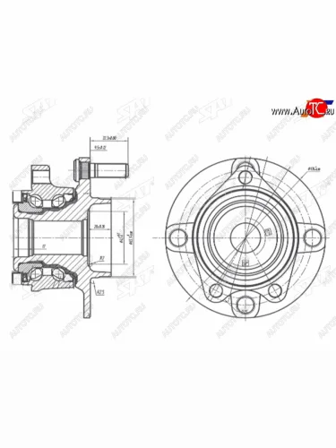 Ступичный узел перед NISSAN NV200NV200 VANETTE 10- (в сборе) SAT ST-40202-JX00A