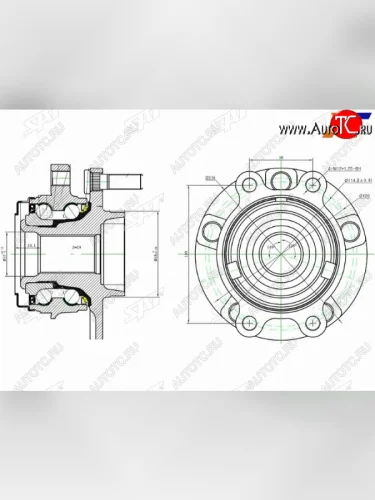 Ступичный узел перед NISSAN TEANA J32(VQ25)TNJ32MURANO TNZ51(QR25) (29 шл.) SAT ST-40202-JP01A