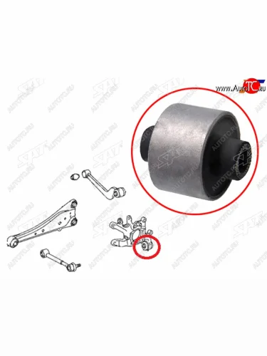 Сайлентблок Toyota Avensis (T270) 08-18  Corolla (E150) 06-13  Harrier (XU60) 17-20  RAV4 (XA30,X SAT ST-42305-42020-U