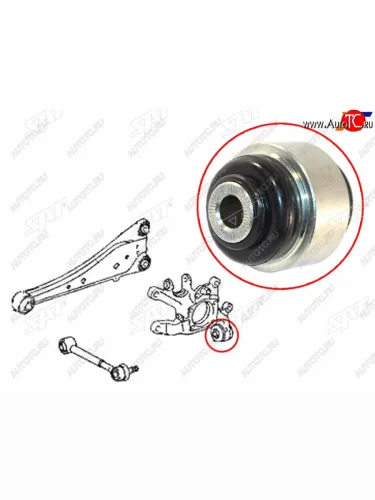 Сайлентблок Toyota Avensis (T270) 08-18  Corolla (E150) 06-13  Harrier (XU60) 17-20  RAV4 (XA30,X SAT ST-42304-42020U