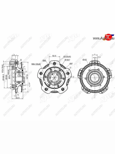Ступичный узел перед SUZUKI GRAND VITARAESCUDO (ABS) 01- SAT ST-43401-65D10