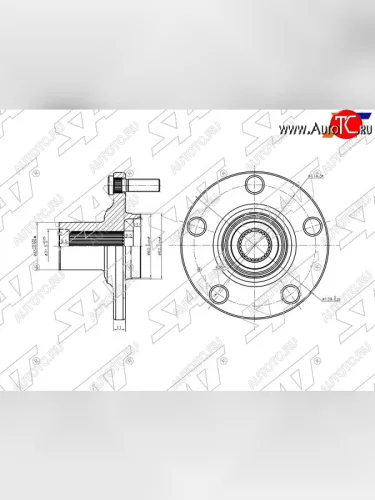 Ступица перед TOYOTA CAMRYHARRIERHIGHLANDERKLUFER 01- SAT ST-43502-28090
