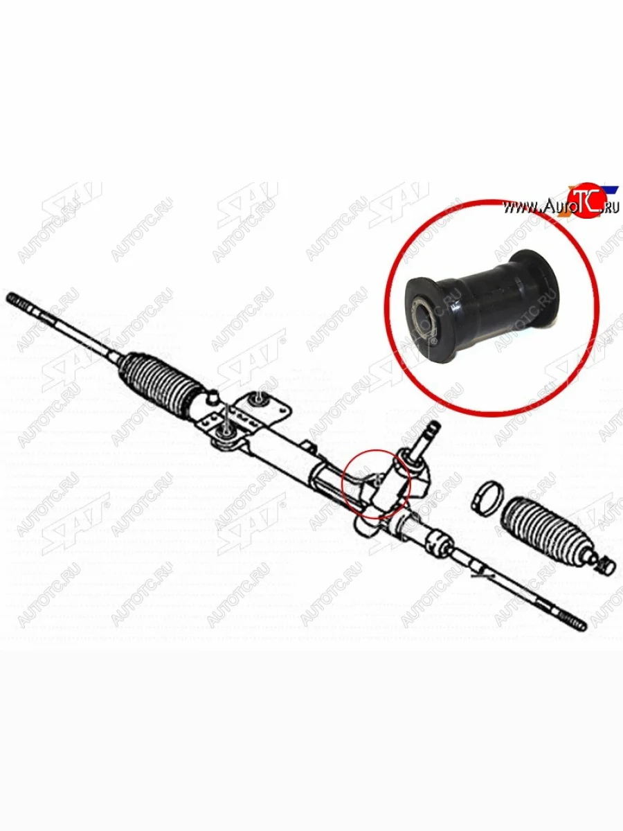 Втулка рулевой рейки Mitsubishi Lancer 07-17  Outlander 05-12  Attrage 13-19  Galant Fortis 07-15 SAT ST-4410A026  в Самаре Самарской области