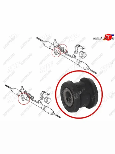Втулка рулевой рейки Toyota Caldina (T190) 92-02  Carina (T190) 92-96  Carina E 92-98  Corona (T1 SAT ST-44250-20590B