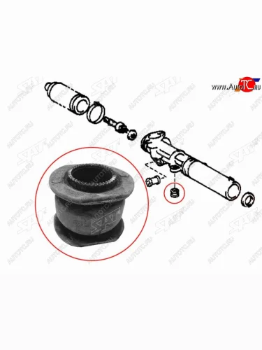 Втулка рулевой рейки Toyota Land Cruiser Prado (J90) 96-02  Hilux Surf 95-00 SAT ST-45522-35020
