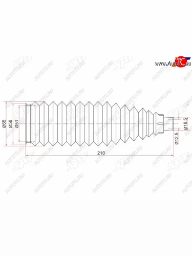 Пыльник рулевой рейки TOYOTA PLATZPORTEPROBOXSUCCEEDRAUMVITZWILLYARISECHOCARGO 99- LH=RH SAT ST-45535-52040