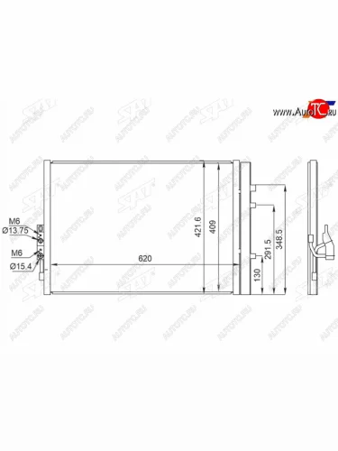Радиатор кондиционера BMW X3 10-14 SAT ST-47-0041