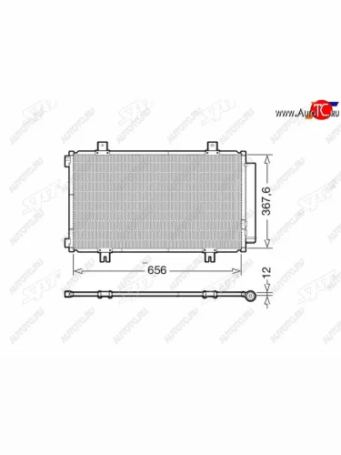 Радиатор кондиционера Suzuki SX4 13-21  Vitara 14- SAT ST-47-0022