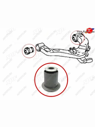 Сайлентблок Toyota Lite Ace Noah 96-01 (Снизу Перед) SAT ST-48061-28050