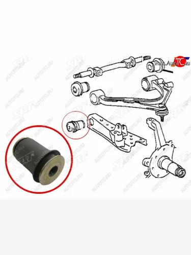Сайлентблок нижнего рычага TOYOTA LITETOWNACENOAHMASTERACE 2WD 85-                                SAT ST-48061-27011