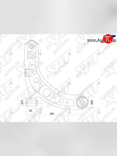 Рычаг нижний TOYOTA PASSO 04- RH SAT ST-48068-B1080