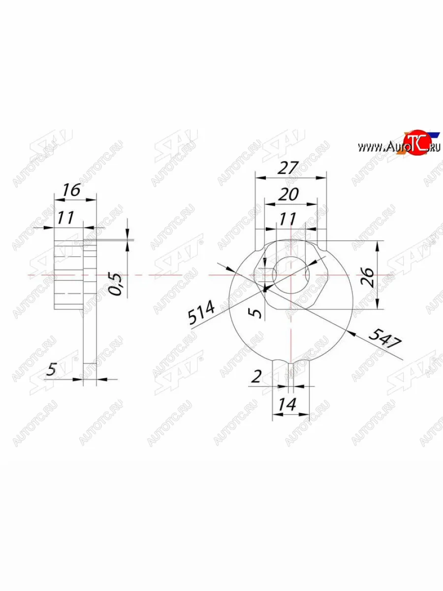 Гайка эксцентрика нижнего рычага TOYOTA FJ CRUISERSURFLAND CRUISERPRADOLEXUS GXLX470 98- SAT ST-48198-60011  в Самаре Самарской области