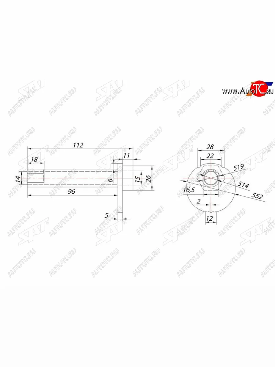 Болт эксцентрика TOYOTA 4RUNNERFJ CRUISERHILUX SURFLAND CRUISER PRADOLEXUS GX470 02- SAT ST-48409-60020  в Самаре Самарской области