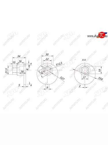 Гайка эксцентрика нижнего рычага TOYOTA FJ CRUISERSURFLAND CRUISERLEXUS GX470SEQUOIATUNDRA 95- SAT ST-48452-35020