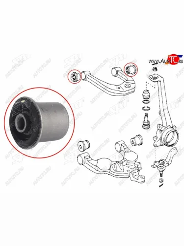 Сайлентблок Toyota Land Cruiser Prado (J120,J150) 02-20  Lexus GX 02-19  Toyota 4Runner 02-09  FJ SAT ST-48632-0K040