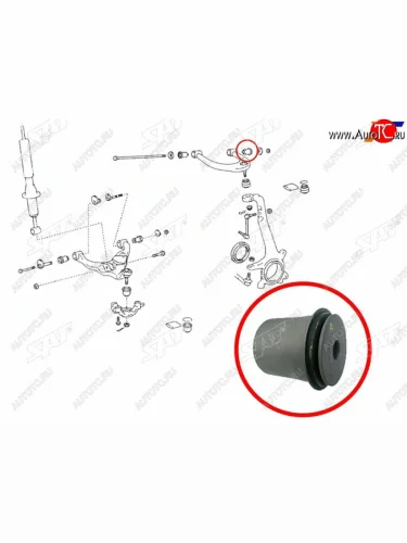 Сайлентблок Toyota Land Cruiser (J100) 98-07  Lexus LX 98-07  Toyota Land Cruiser Cygnus 98-07 (Св SAT ST-48632-60010