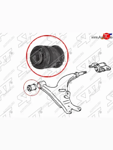 Сайлентблок Toyota RAV4 (XA10) 94-00 (Снизу Перед) SAT ST-48654-42020