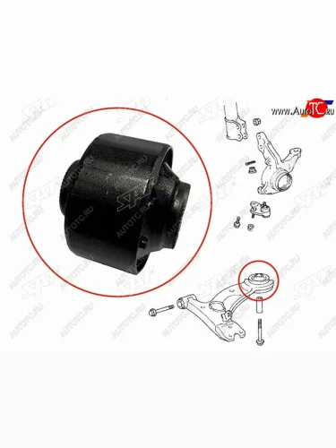 Сайлентблок Toyota Avensis (T220) 97-03  Caldina (T190,T210) 92-02  Carina (T190,T210) 92-01  Car SAT ST-48655-20140