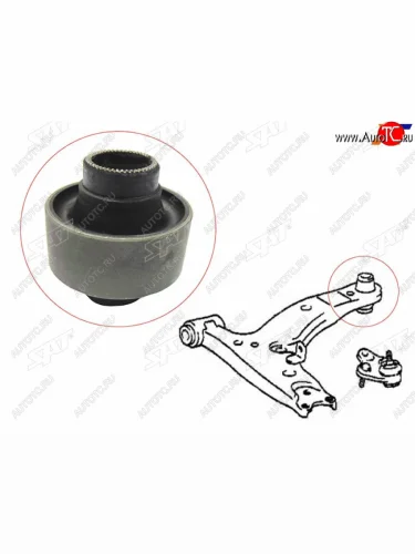 Сайлентблок RR (вертик) переднего нижнего рычага TOYOTA COROLLASPRINTER 91-02 4WD SAT ST-48655-12130