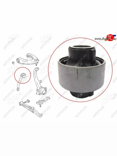 Сайлентблок Toyota Crown 95-07  Mark II (X90,X100,X110) 92-04  Lexus IS 98-05  Toyota Altezza 98- SAT ST-48655-22030