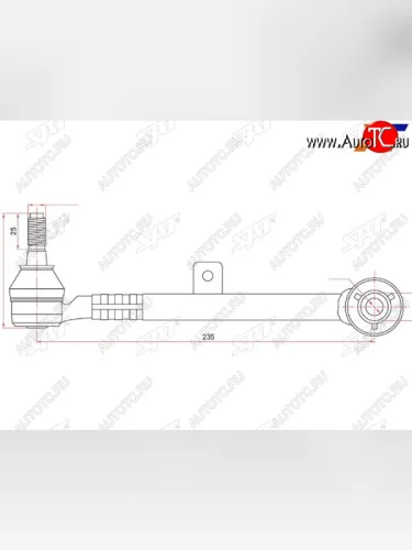 Тяга задняя поперечная TOYOTA ARISTOBREVISCROWNMARK2PROGRESVEROSSALEXUS GSSC300400 97- SAT ST-48705-30080