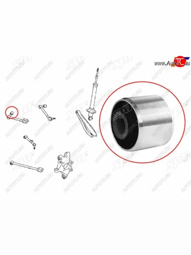 Сайлентблок заднего поперечного рычага TOYOTA MARK X 04-09CROWNMAJESTA 03-08LEXUS GS303543460 SAT ST-48714-30030