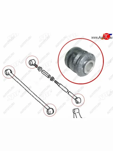 Сайлентблок Toyota Corolla (E100,E110) 91-02  Corolla Levin 91-00  Sprinter 91-02  Sprinter Carib SAT ST-48725-12180