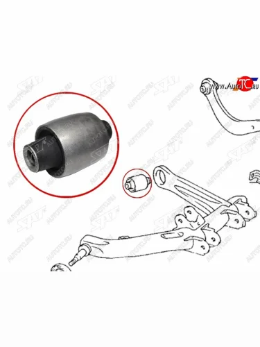 Сайлентблок Toyota Allion (T240,T260) 01-21  Corolla (E120) 00-07  Corolla Fielder (E120,E140) 00- SAT ST-48725-32250