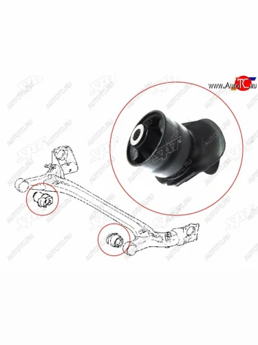 Сайлентблок задней балки TOYOTA PREMIOALLION 01VISTAOPA 00- LH=RH SAT ST-48725-32280